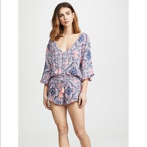 Tiare Hawaii Paisley Swim Cover Up Romper